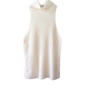 90s Furry Turtleneck Top